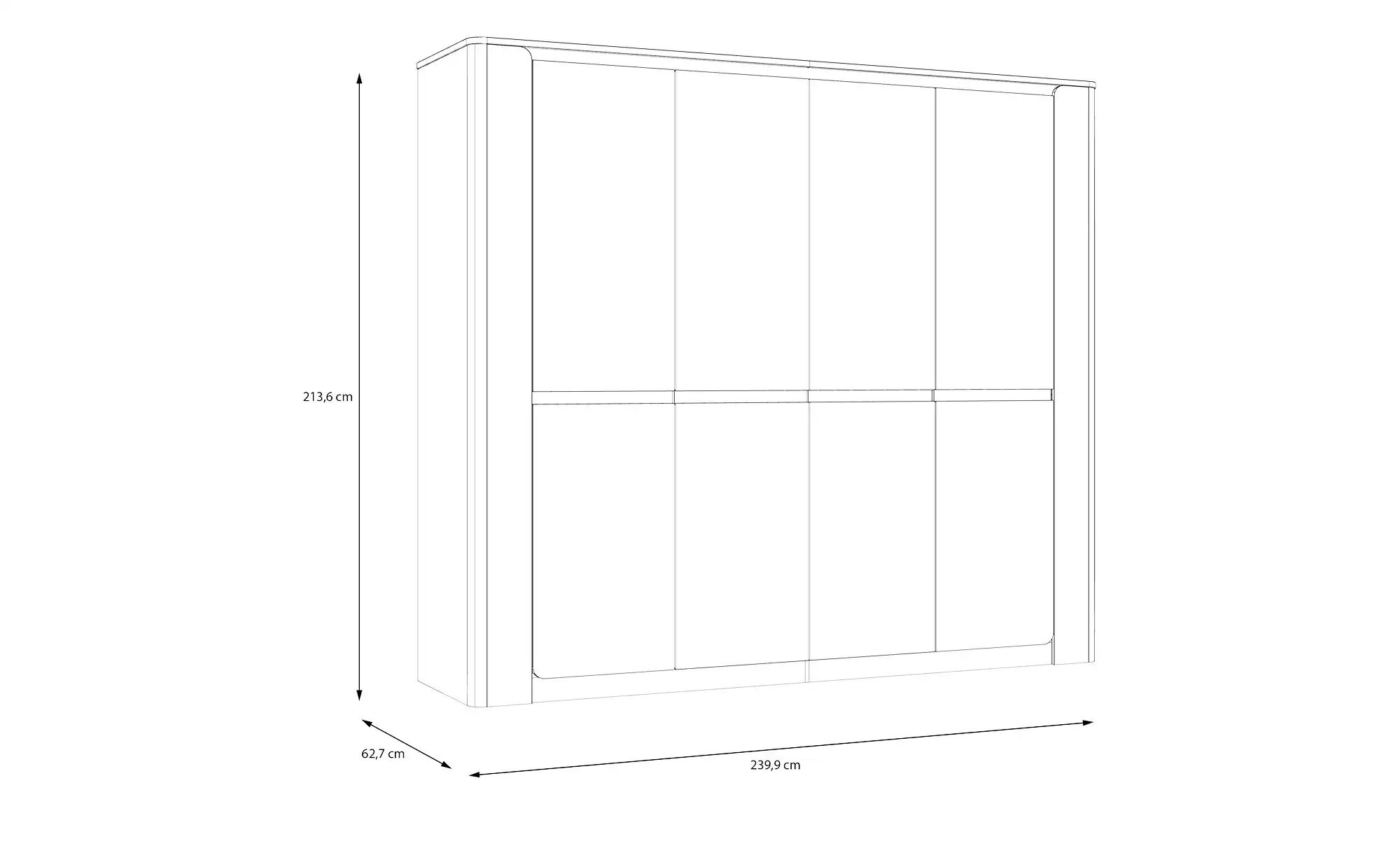 Drehtürenschrank  Santori ¦ creme ¦ Maße (cm): B: 240 H: 213,6 T: 62,7 Schr günstig online kaufen