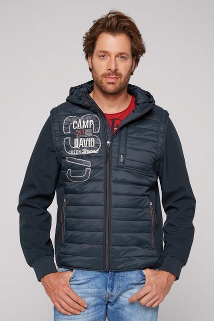 CAMP DAVID Softshelljacke mit Label-Applikationen beidseitig günstig online kaufen