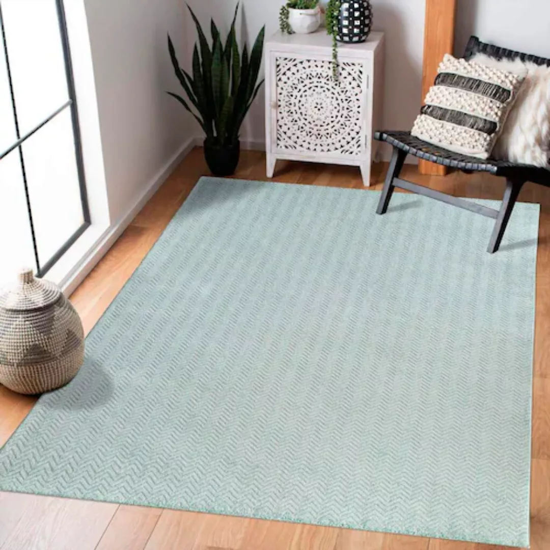 Carpet City Teppich »Fancy«, rechteckig, Kurzflor, Einfarbig, 3D-Optik, Zic günstig online kaufen