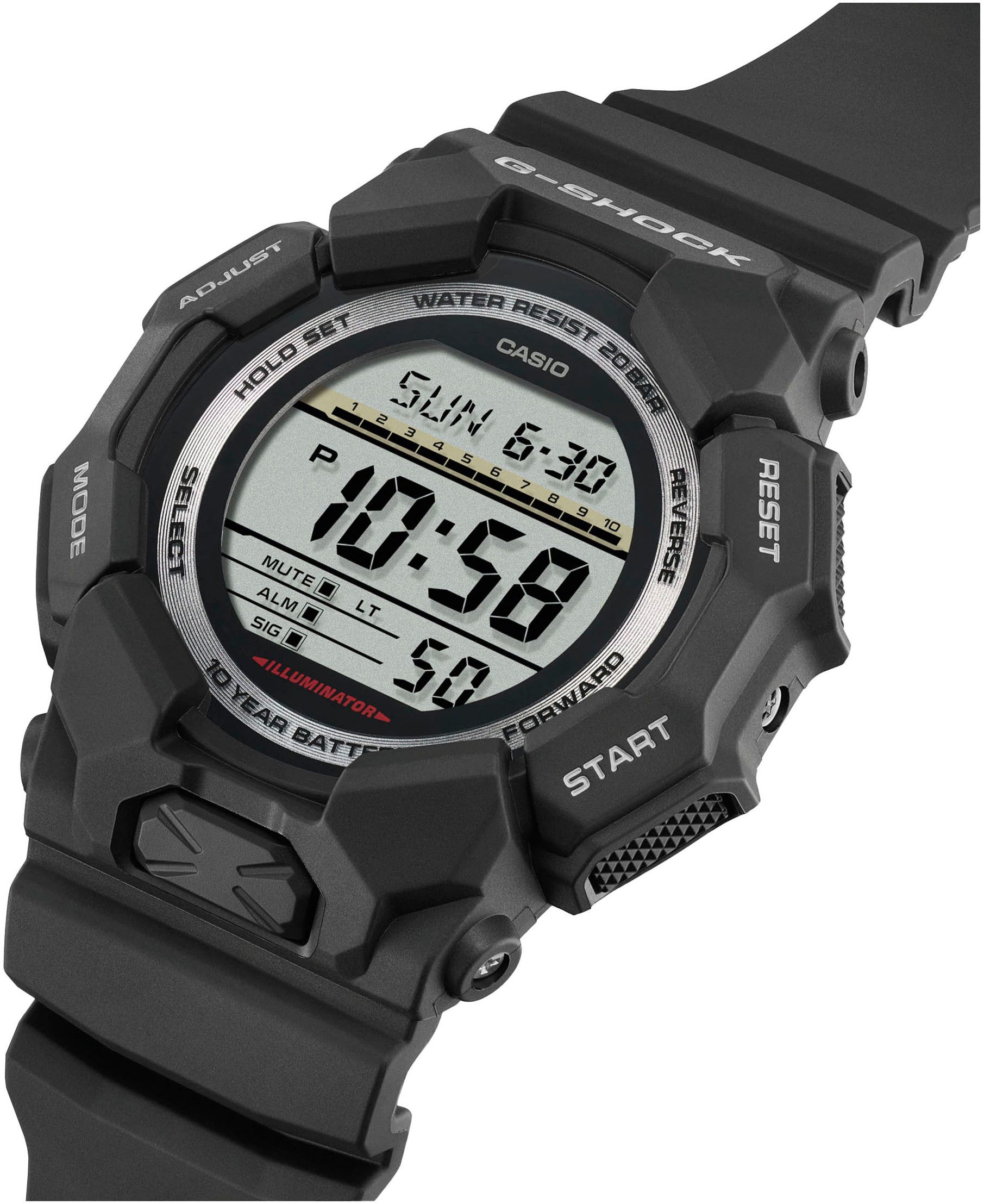 CASIO G-SHOCK Chronograph GD-010-3ER, Quarzuhr, Armbanduhr,Herrenuhr, günstig online kaufen