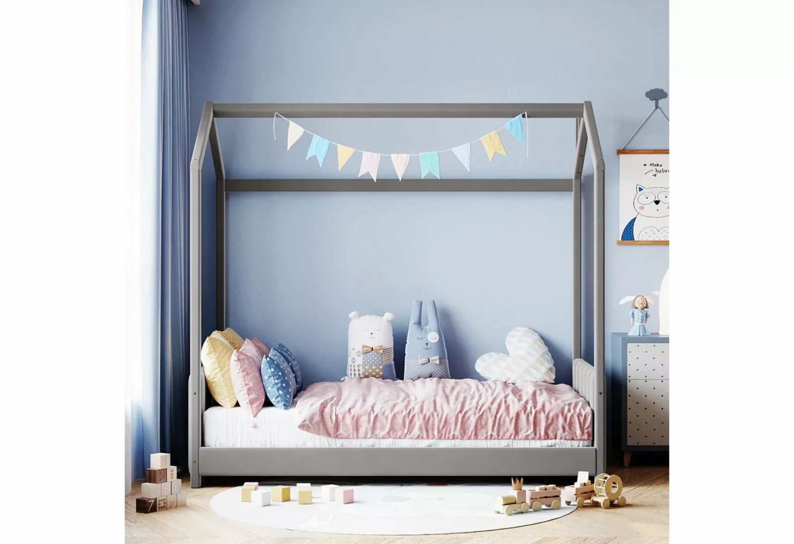IDEASY Kinderbett Kinderbett, Etagenbett, Heimbett, 211 x 98,5 x 190,5 cm, günstig online kaufen