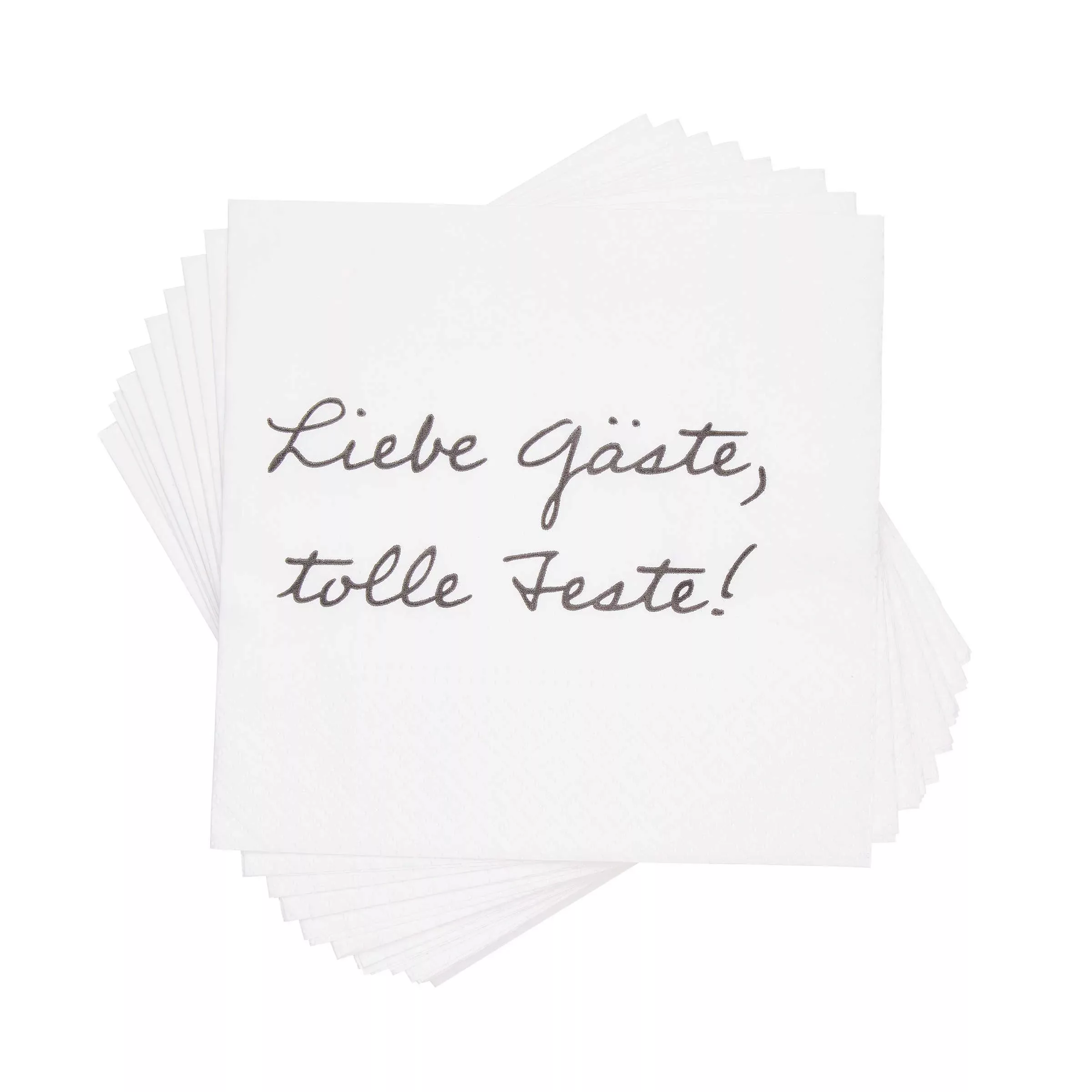 APRÈS Papierserviette Liebe Gäste, tolle Feste! 20 Stück günstig online kaufen