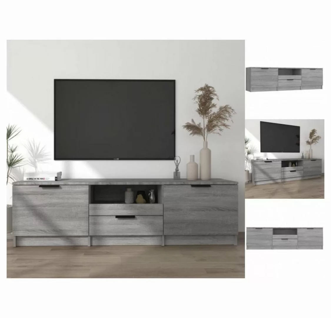 vidaXL TV-Schrank TV-Schrank Grau Sonoma 140x35x40 cm Spanplatte Lowboard günstig online kaufen