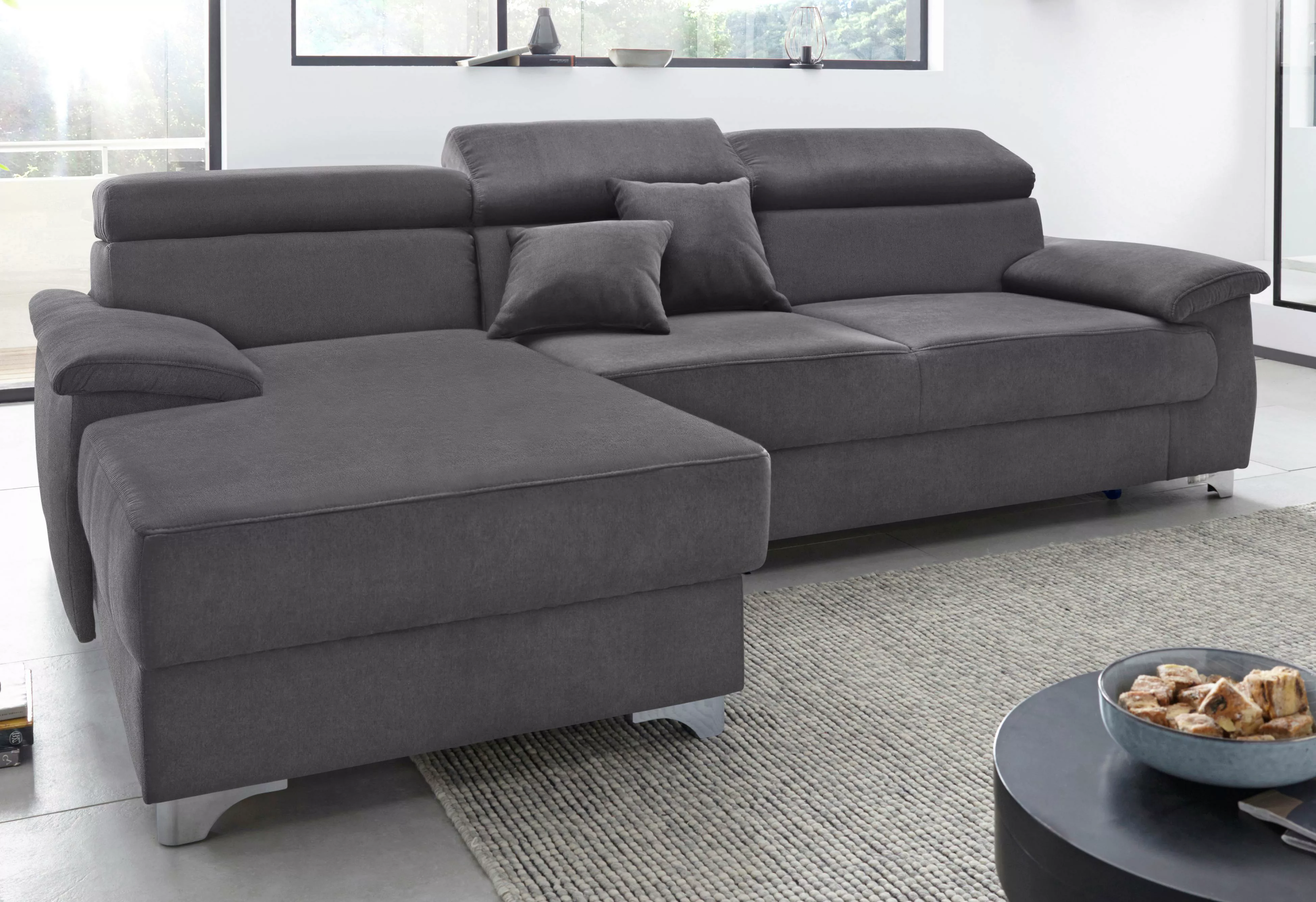 DOMO collection Ecksofa "Trento L-Form, mit Kufenfuß oder Einzelfuß", wahlw günstig online kaufen