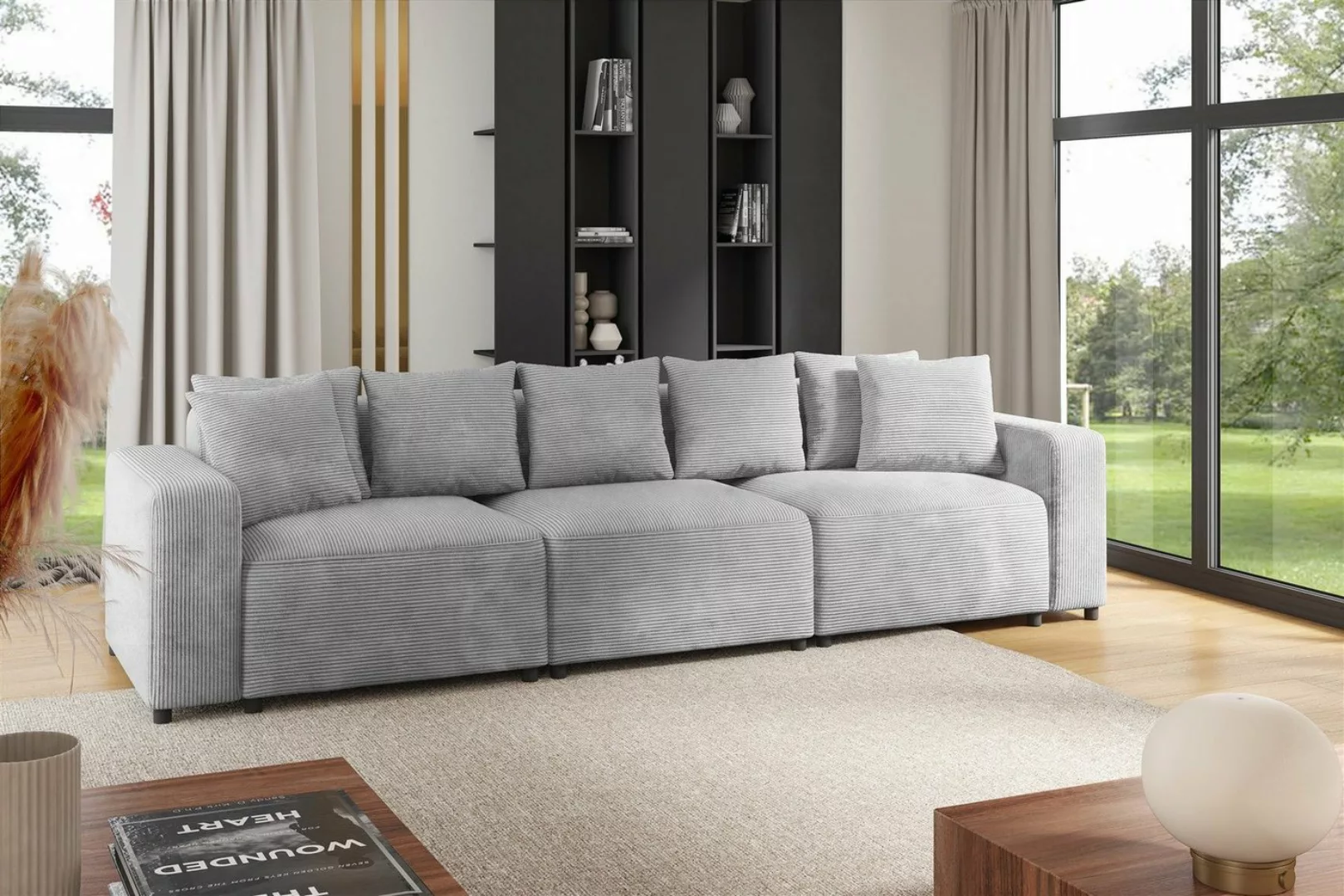 Fun Möbel Polstergarnitur Sofa-Set Designersofa MEGAN 3-2-1 Sofagarnitur in günstig online kaufen