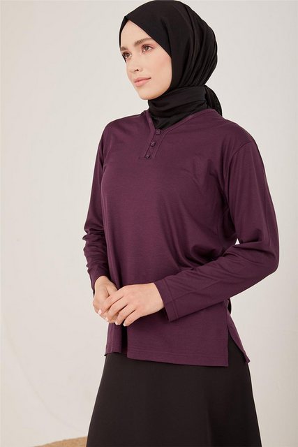 ARMİNE Longshirt Armine Top Damen, Premium Gekämmte Baumwolle, Schmucklos L günstig online kaufen