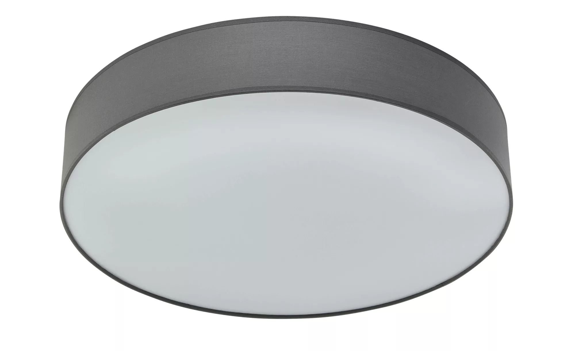 KHG LED-Deckenleuchte, mit Stoffschirm grau ¦ grau ¦ Maße (cm): H: 11  Ø: 6 günstig online kaufen