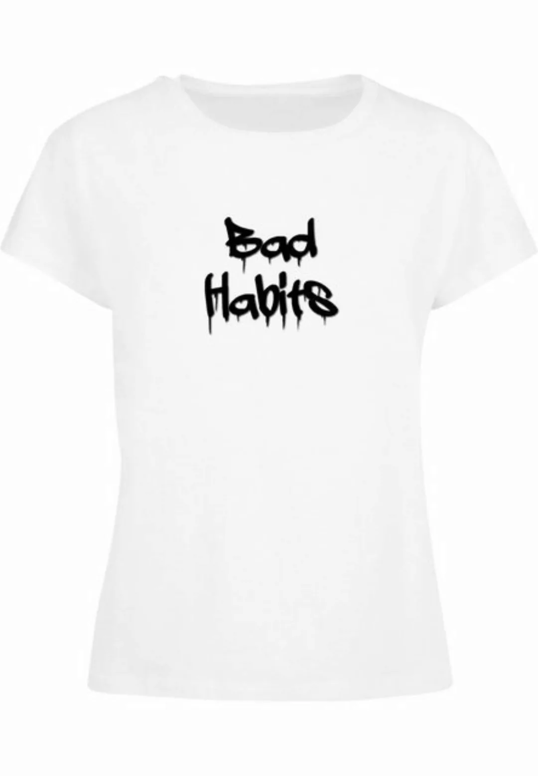 Merchcode T-Shirt Merchcode Damen Ladies Bad Habits Box Tee (1-tlg) günstig online kaufen