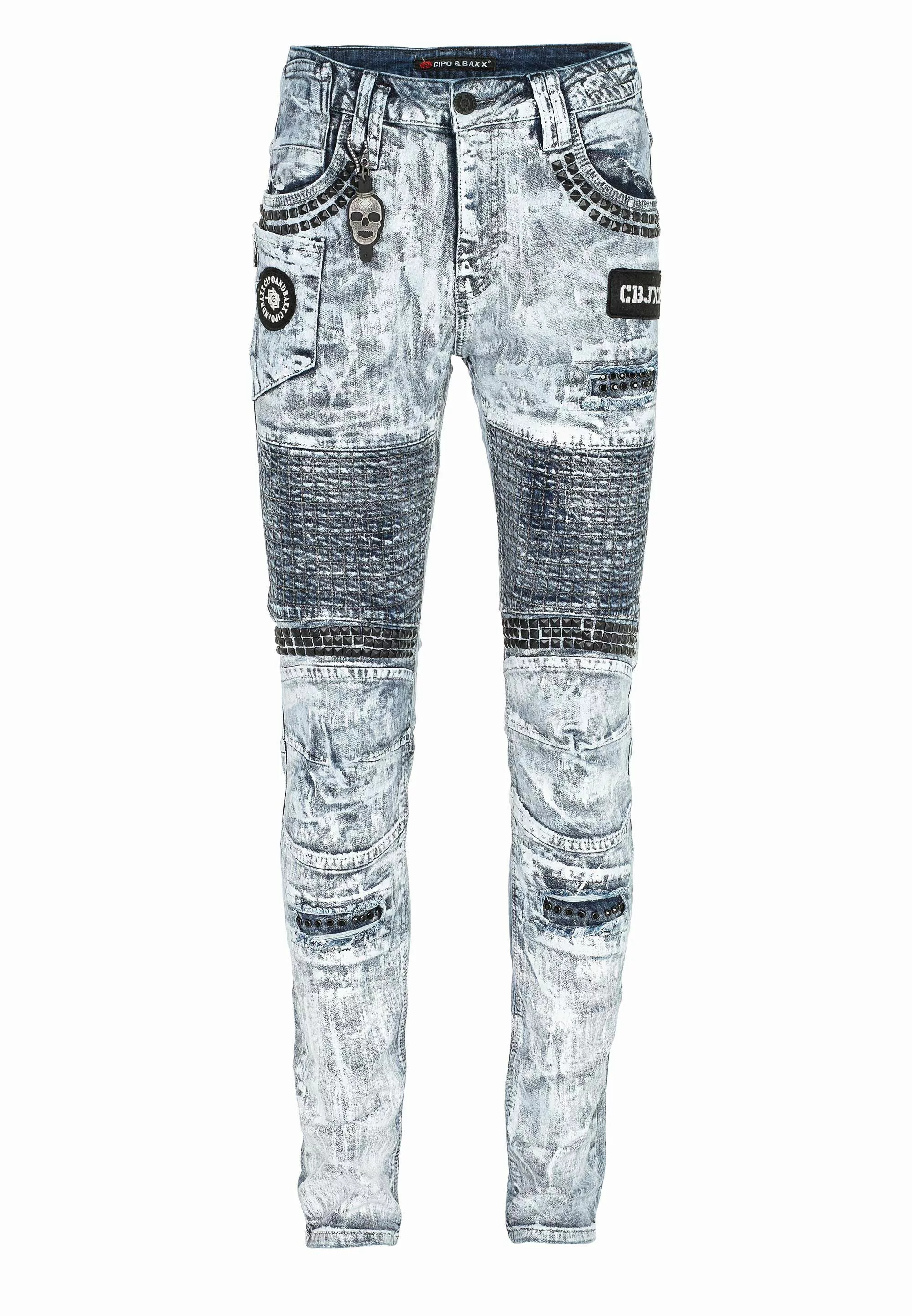 Cipo & Baxx Slim-fit-Jeans "Jeans", mit Ziersteinen günstig online kaufen