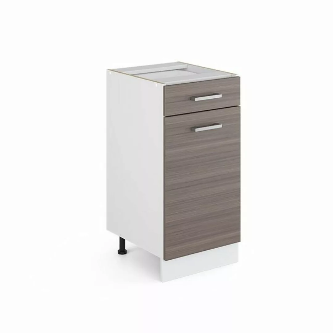 Vicco Schranksystem R-Line, Grau/Weiß, 40 cm mit Schublade, ohne Arbeitspla günstig online kaufen