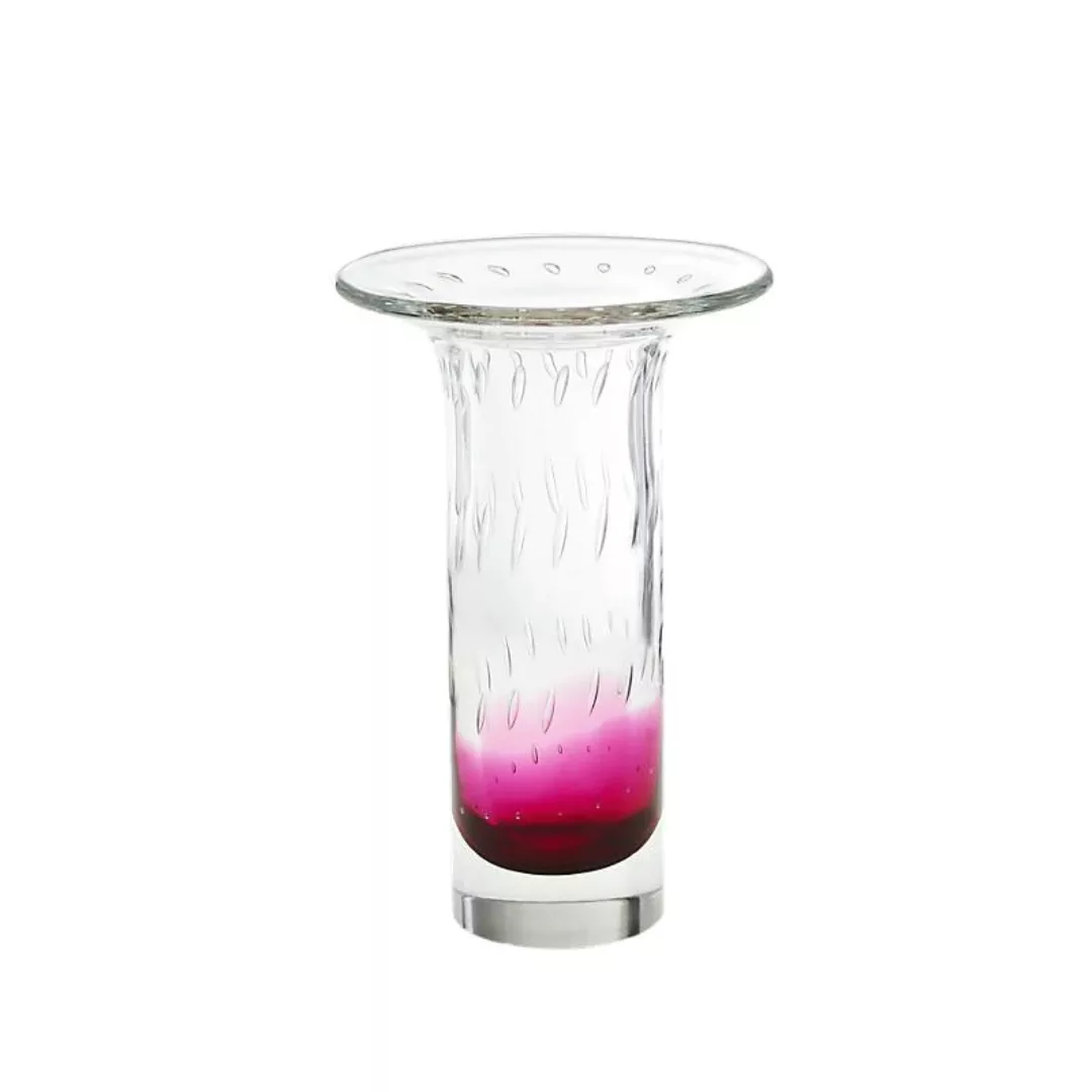 Vase Red Queen 29 cm, Rosa, aus Glas günstig online kaufen