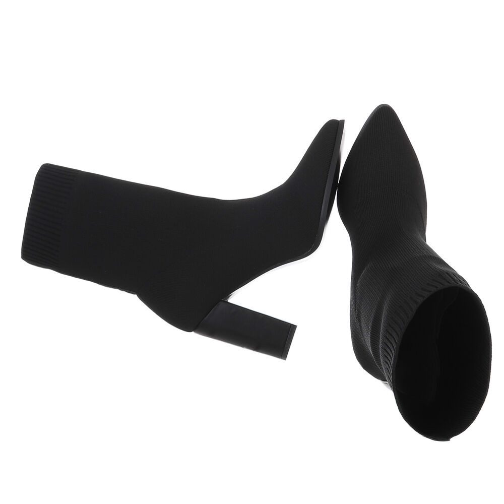 Ital-Design Elegante Strumpfstiefel mit Blockabsatz für günstig online kaufen