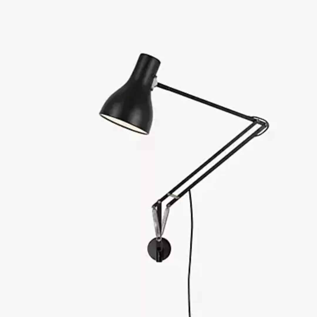 Anglepoise Type 75 Schreibtischleuchte mit Wandbefestigung, schwarz günstig online kaufen