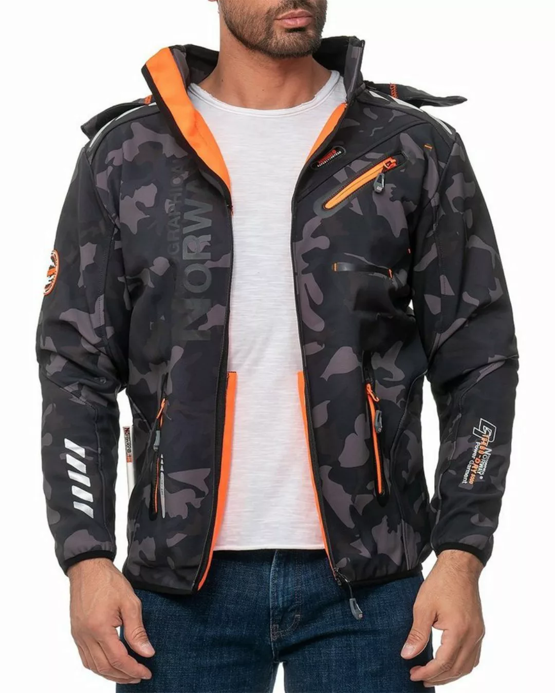 Geographical Norway Softshelljacke Herren Outdoor Jacke baroyaute Camo - Na günstig online kaufen