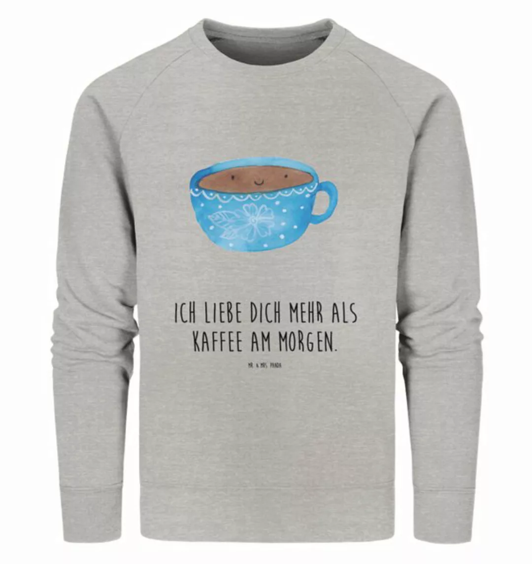 Mr. & Mrs. Panda Longpullover Größe S Kaffee Tasse - Heather Grey - Geschen günstig online kaufen