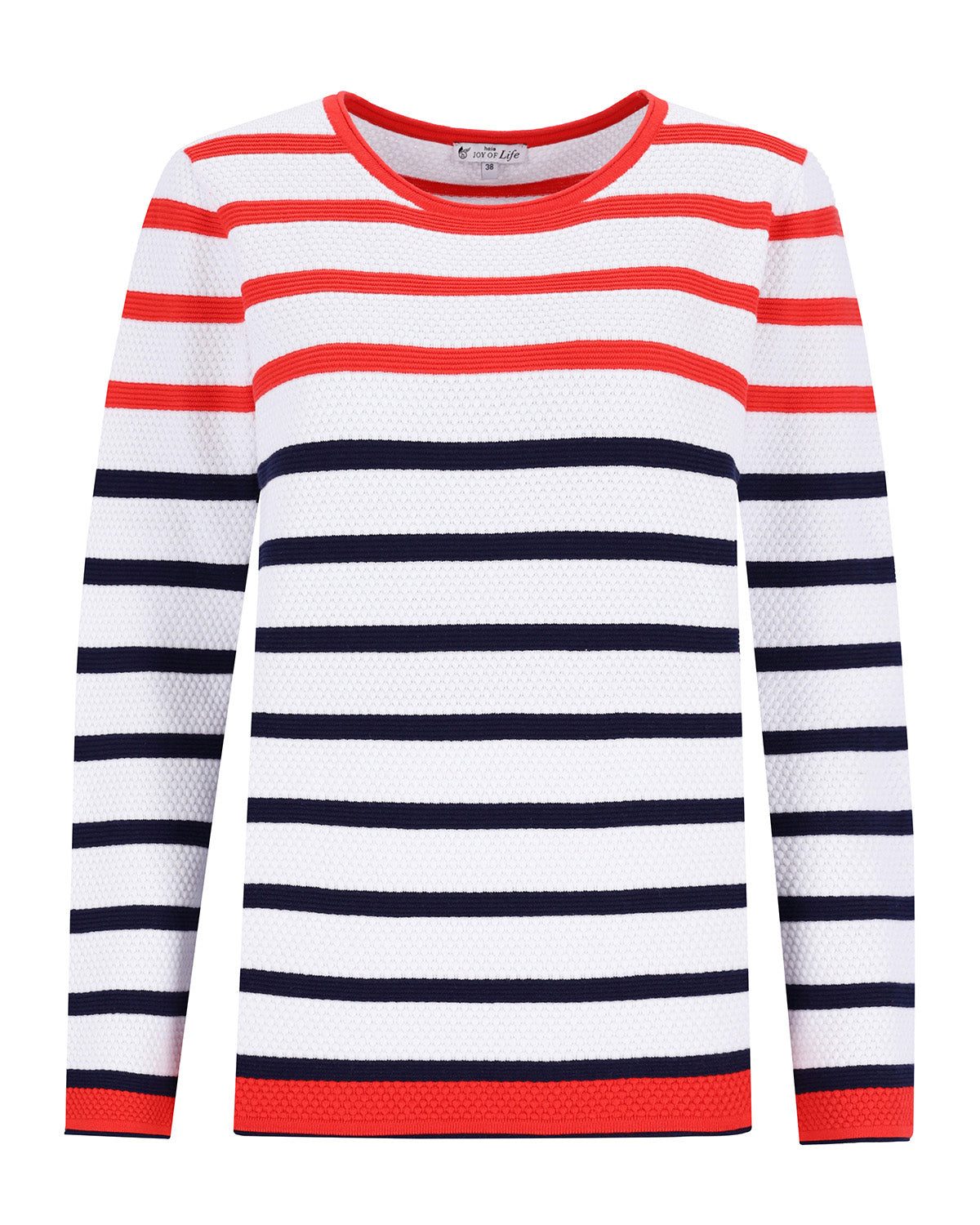 Hajo Rundhalspullover Pullover Strukturmasche günstig online kaufen