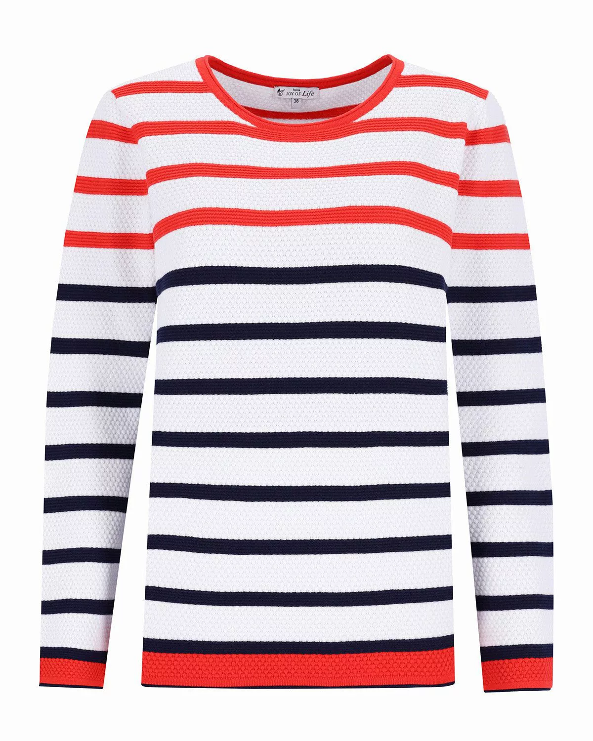 Hajo Rundhalspullover Pullover Strukturmasche günstig online kaufen