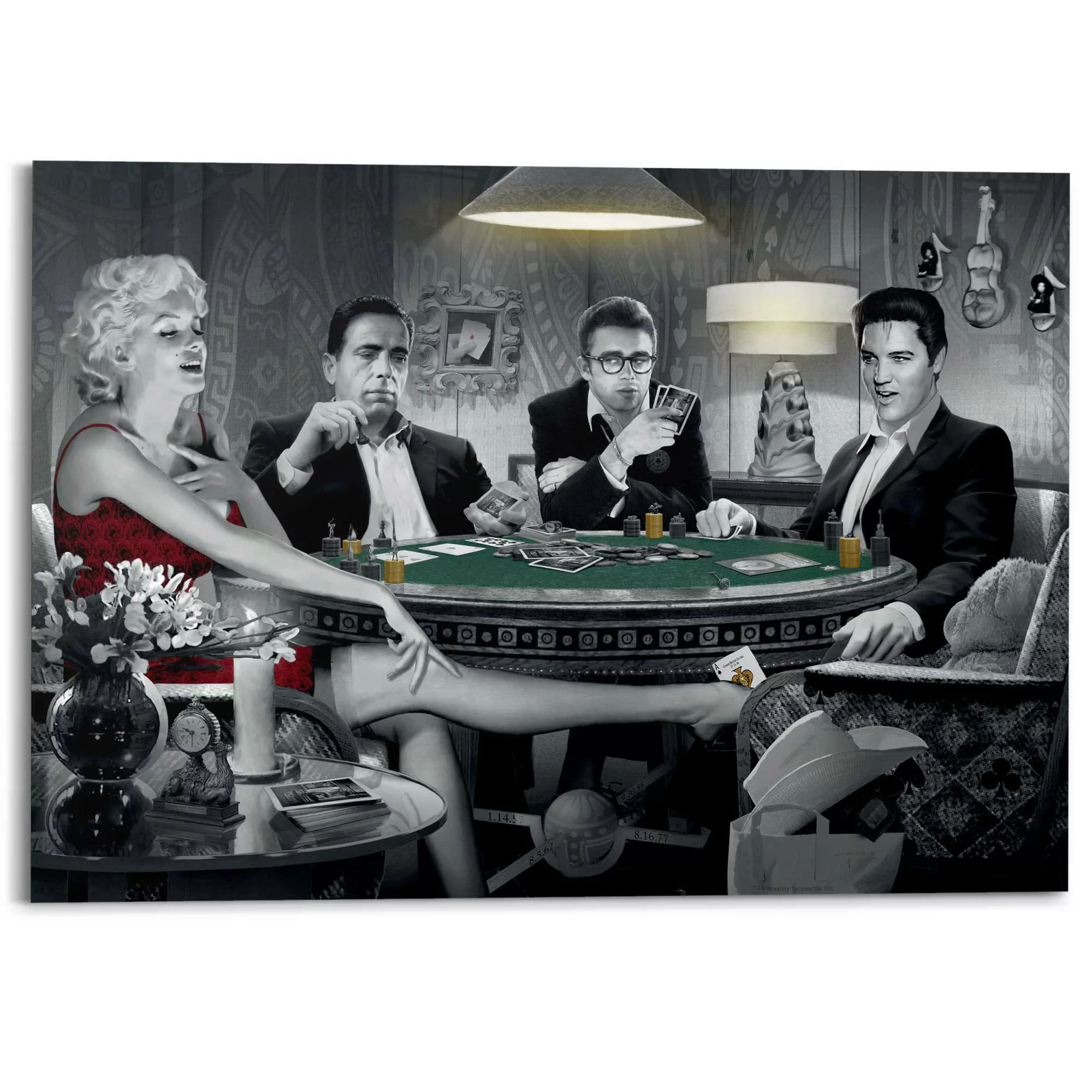 Reinders Deco-Panel "Monroe, Bogart, Dean, Elvis" günstig online kaufen