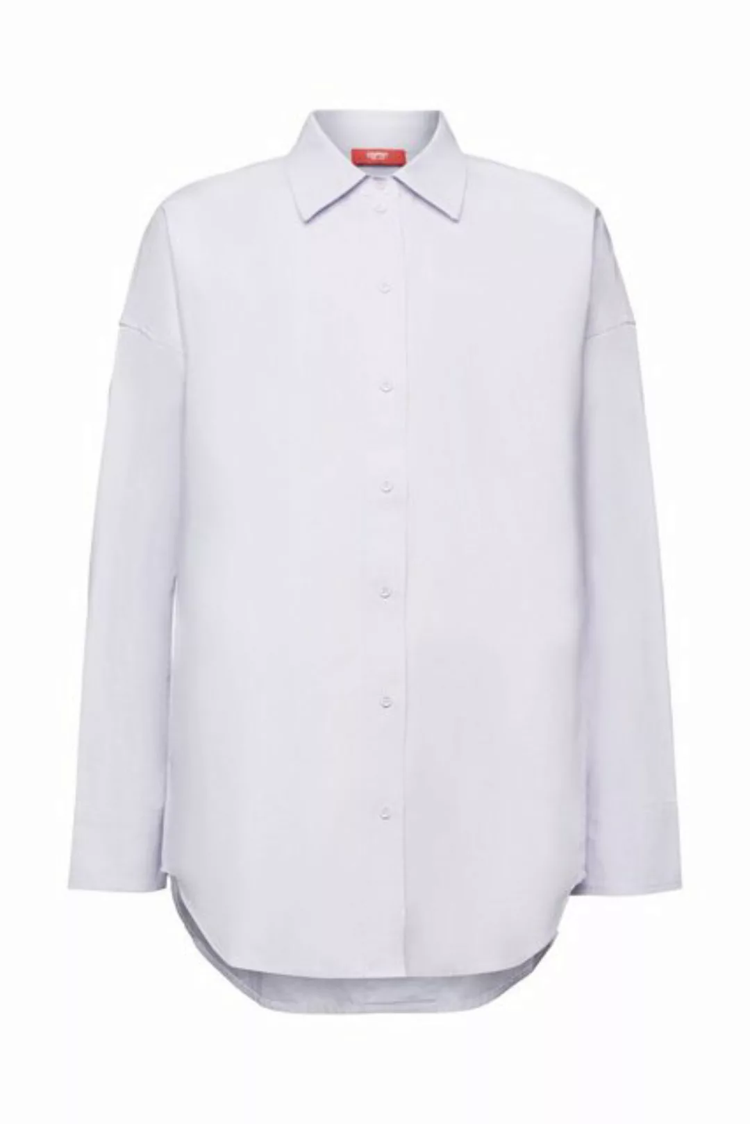 Esprit Langarmbluse Hemd aus Baumwoll-Popeline günstig online kaufen
