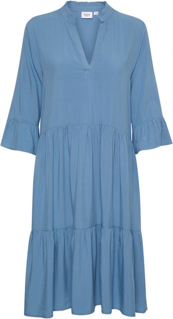 Saint Tropez Sommerkleid EdaSZ Dress mit Volant und 3/4 Ärmel günstig online kaufen