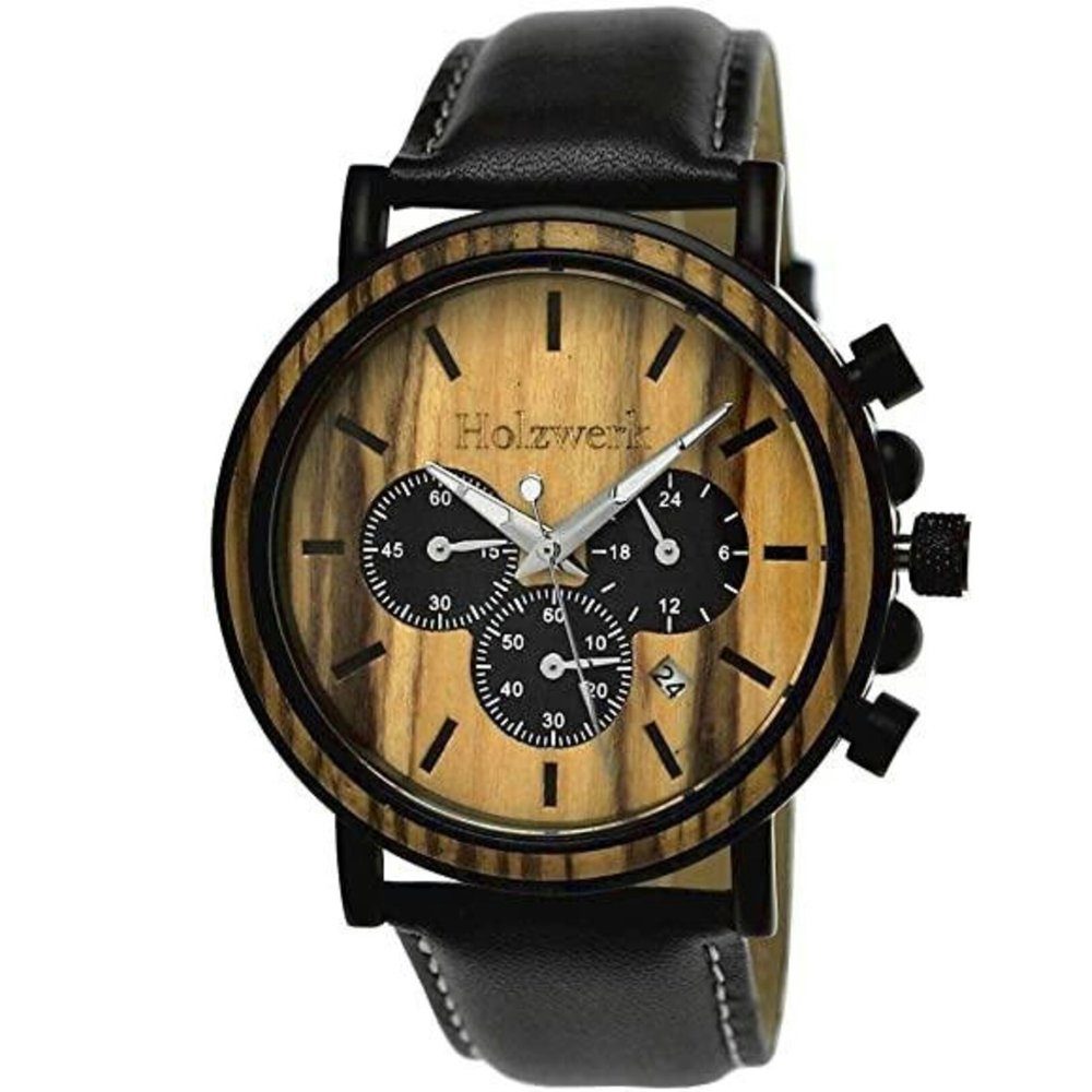Holzwerk Chronograph BERGA Herren Edelstahl & günstig online kaufen
