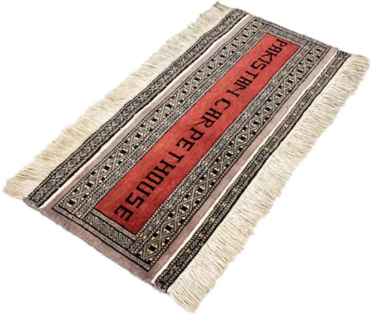 morgenland Wollteppich »Pakistan Teppich handgeknüpft rot«, rechteckig günstig online kaufen