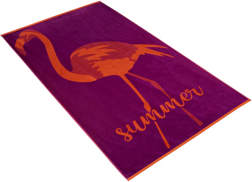 Vossen Strandtuch »Flamingo Time«, (1 St.) günstig online kaufen