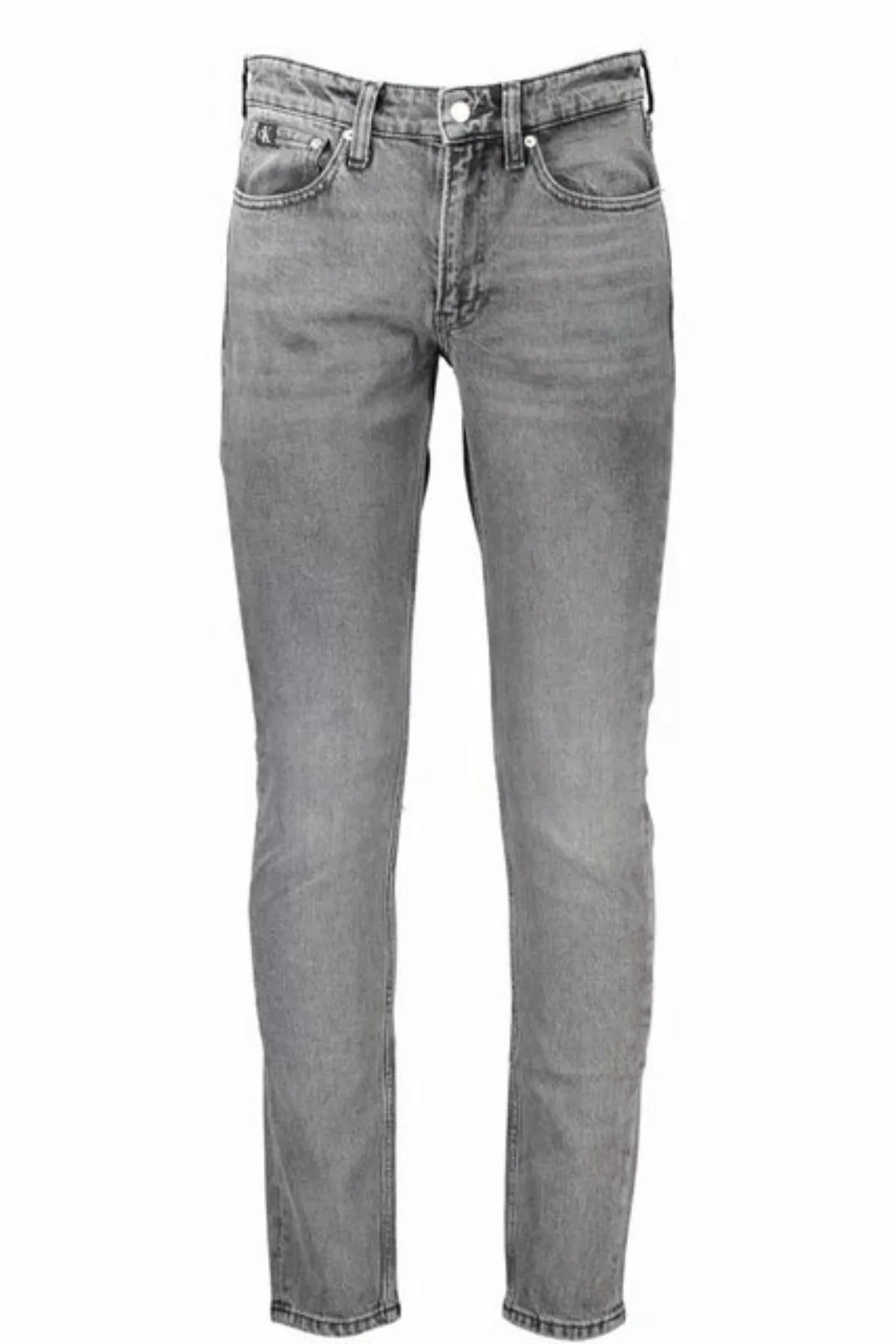 Calvin Klein Jeans 5-Pocket-Jeans Herren Slim Taper Jeans Grau aus recycelt günstig online kaufen