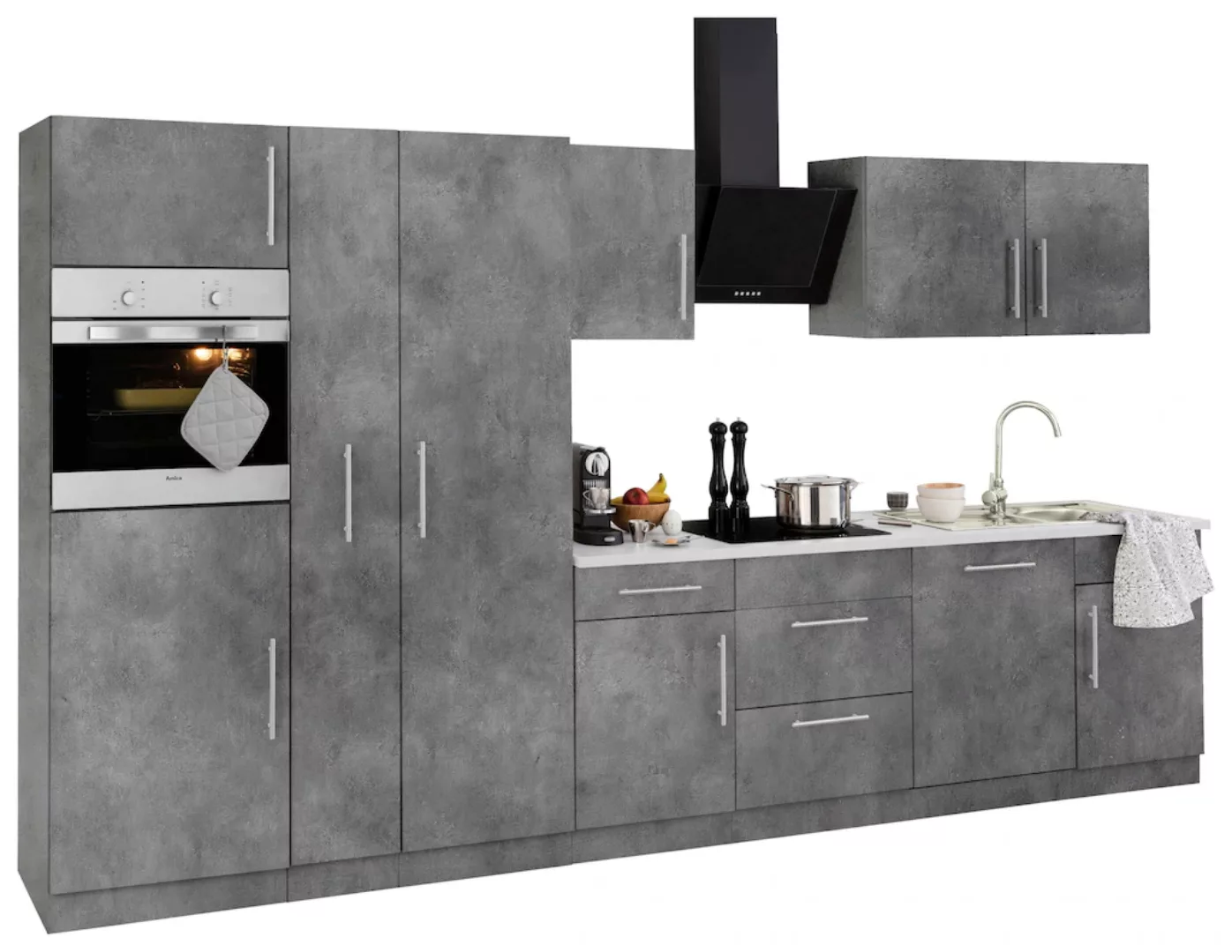 wiho Küchen Küchenzeile »Cali«, ohne E-Geräte, Breite 360 cm günstig online kaufen