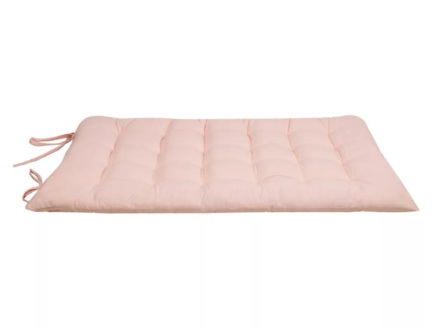Bodenmatratze - 120 x 60 cm - Baumwolle - Rosa - VARINO günstig online kaufen