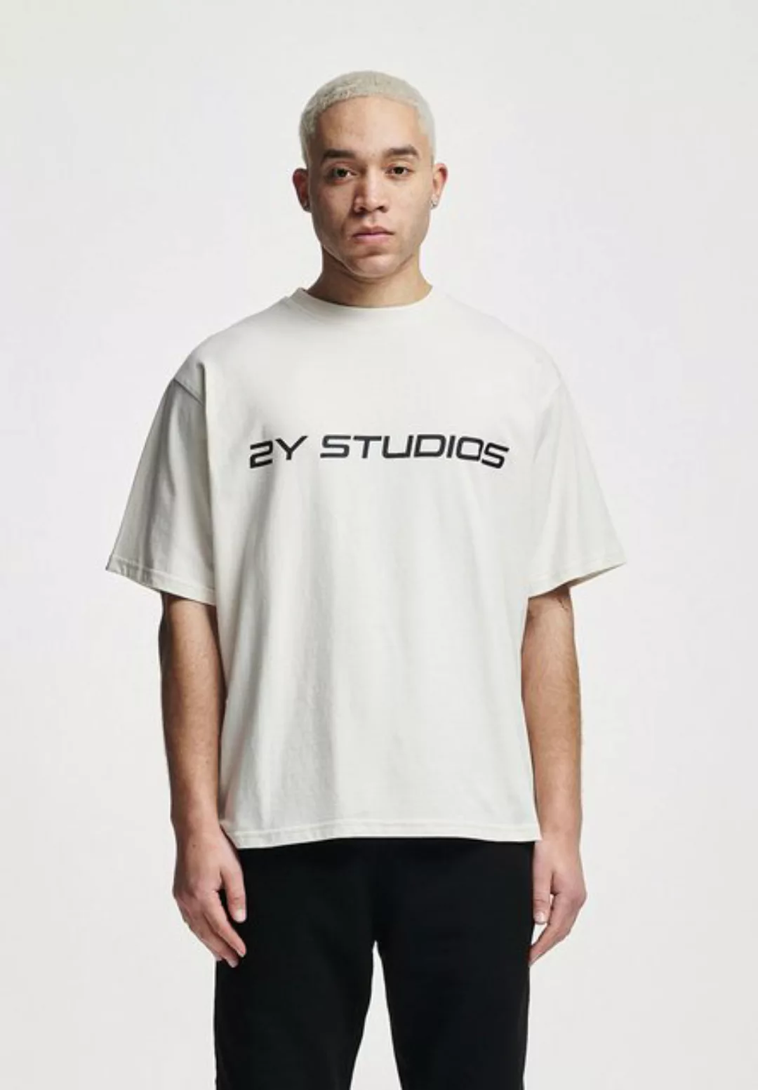 2Y Studios Kurzarmshirt 2Y Studios Herren Logo Oversize Tee (1-tlg) günstig online kaufen