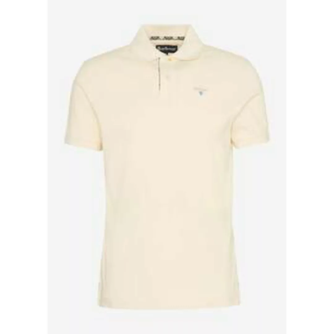 Barbour  T-Shirts & Poloshirts tartan pique polo shirt - antique white günstig online kaufen