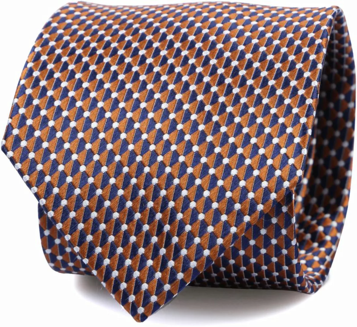 Suitable Krawatte Seide Druck Dots Braun - günstig online kaufen