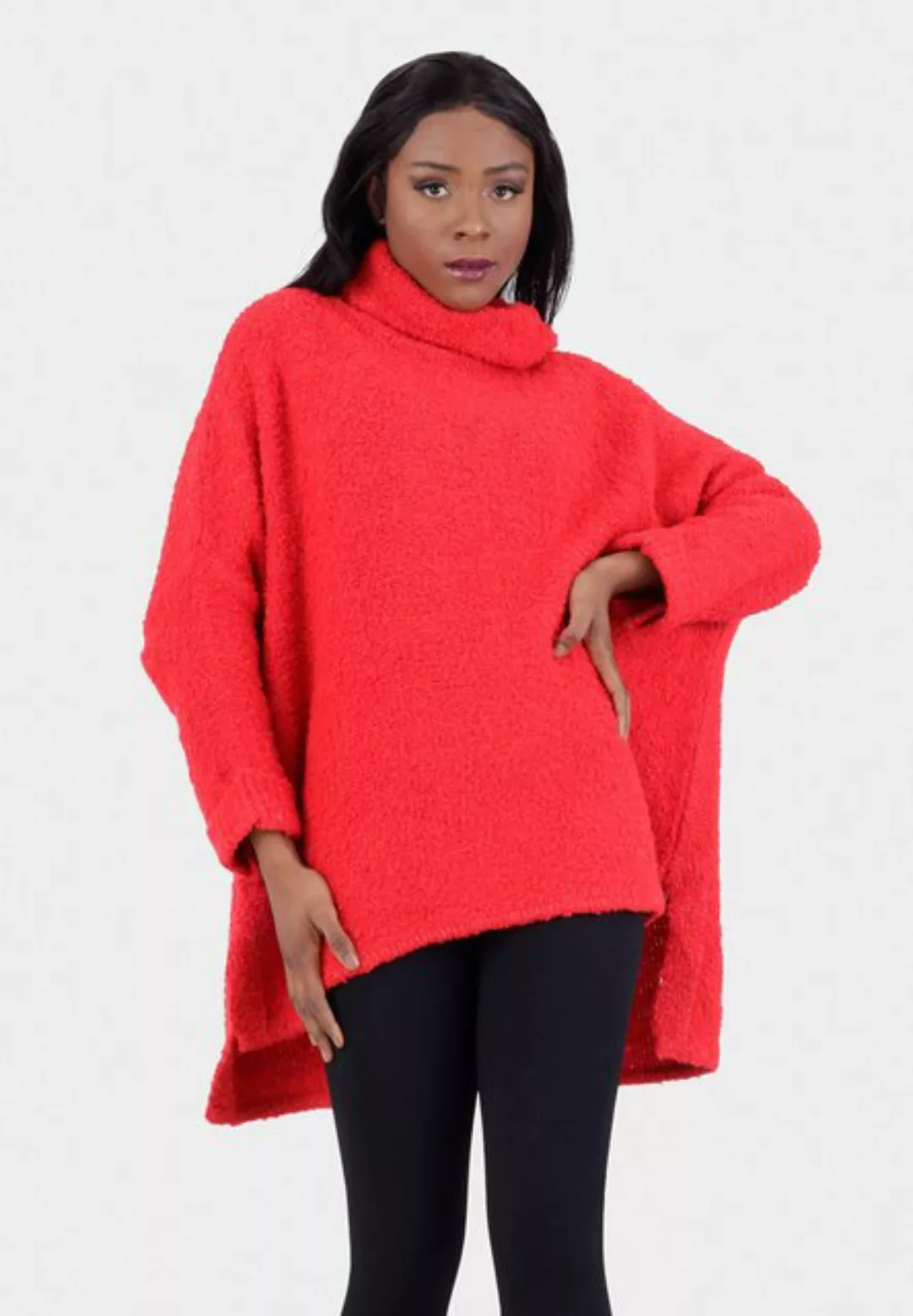 YC Fashion & Style Longpullover Oversized Pullover mit Rollkragen One Size günstig online kaufen