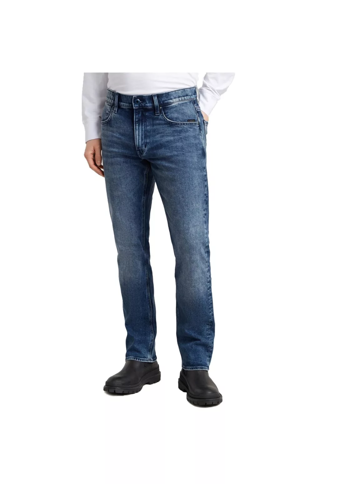 G-STAR Straight-Jeans Mosa Straight mit hellen Nähten günstig online kaufen