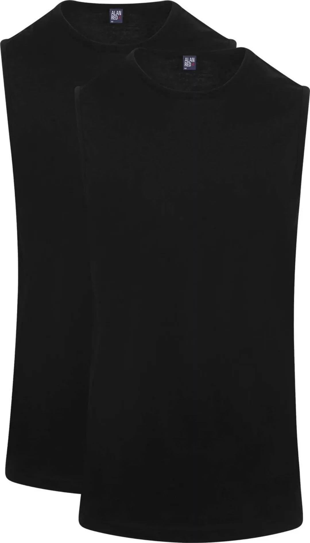 Alan Red T-Shirt Montana Ärmellos Schwarz (2er-Pack) - Größe S günstig online kaufen