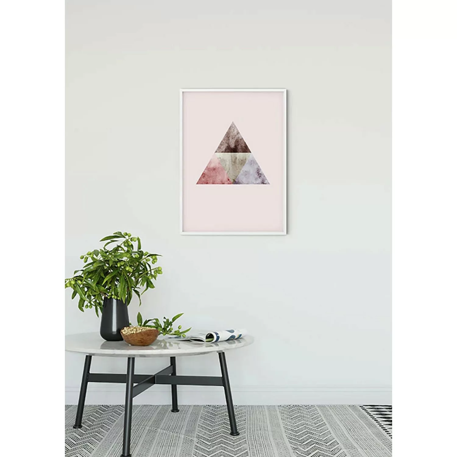 Komar Poster »Triangles Top Red«, Formen-Kunst, (1 St.), Kinderzimmer, Schl günstig online kaufen
