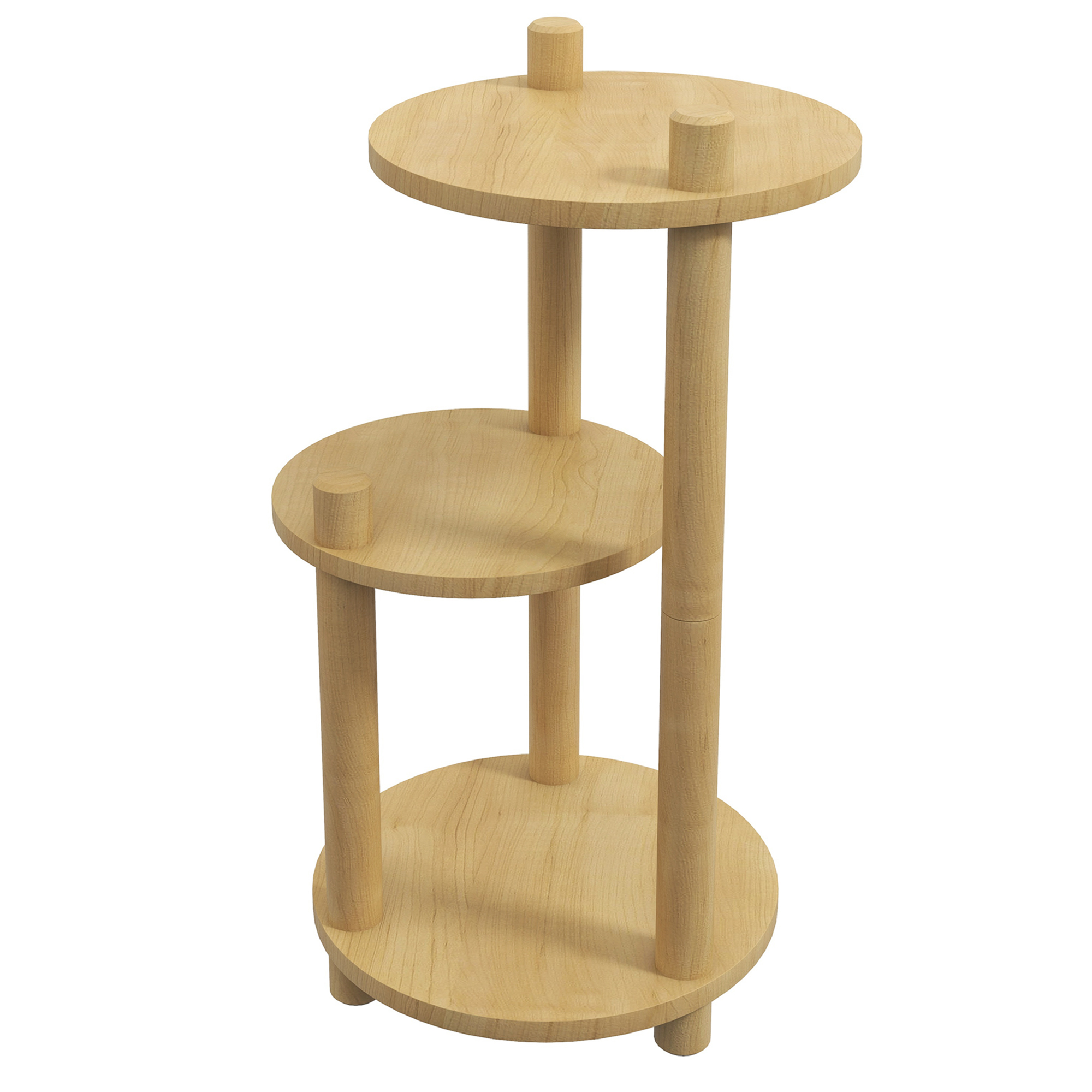 Outsunny Holzblumenregal, Blumenständer mit runden Regalen, Blumentöpfe Stä günstig online kaufen