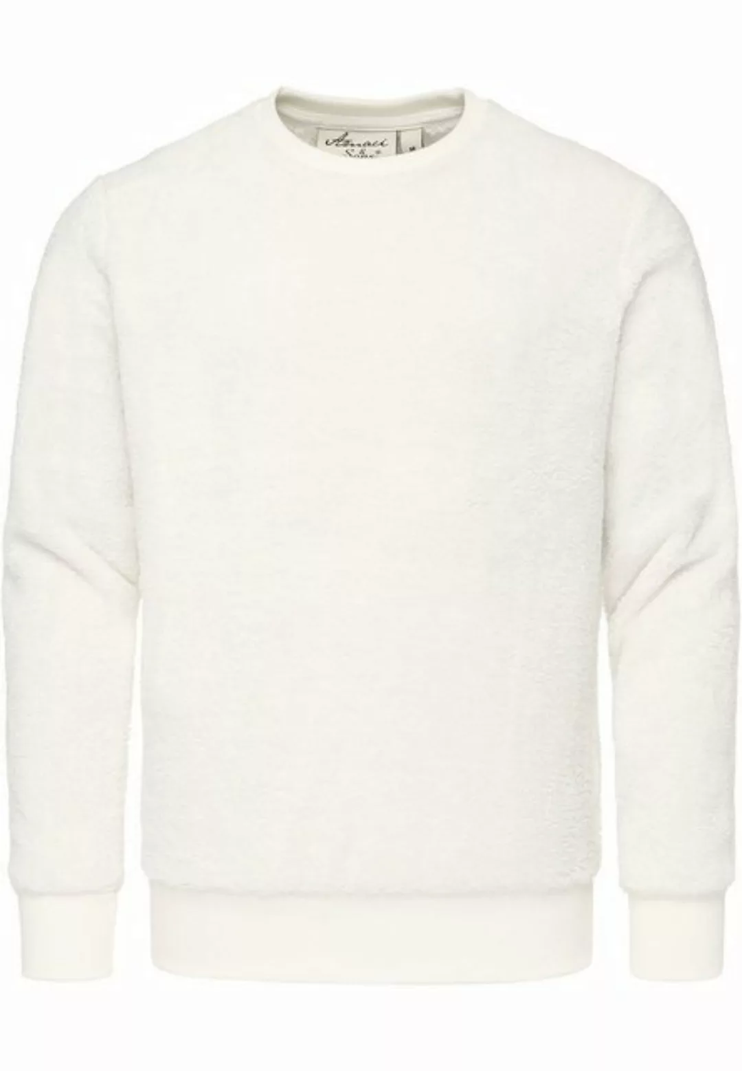 Amaci&Sons Sweatshirt LUDLOW Pullover mit Rundhalsausschnitt Herren Teddy P günstig online kaufen
