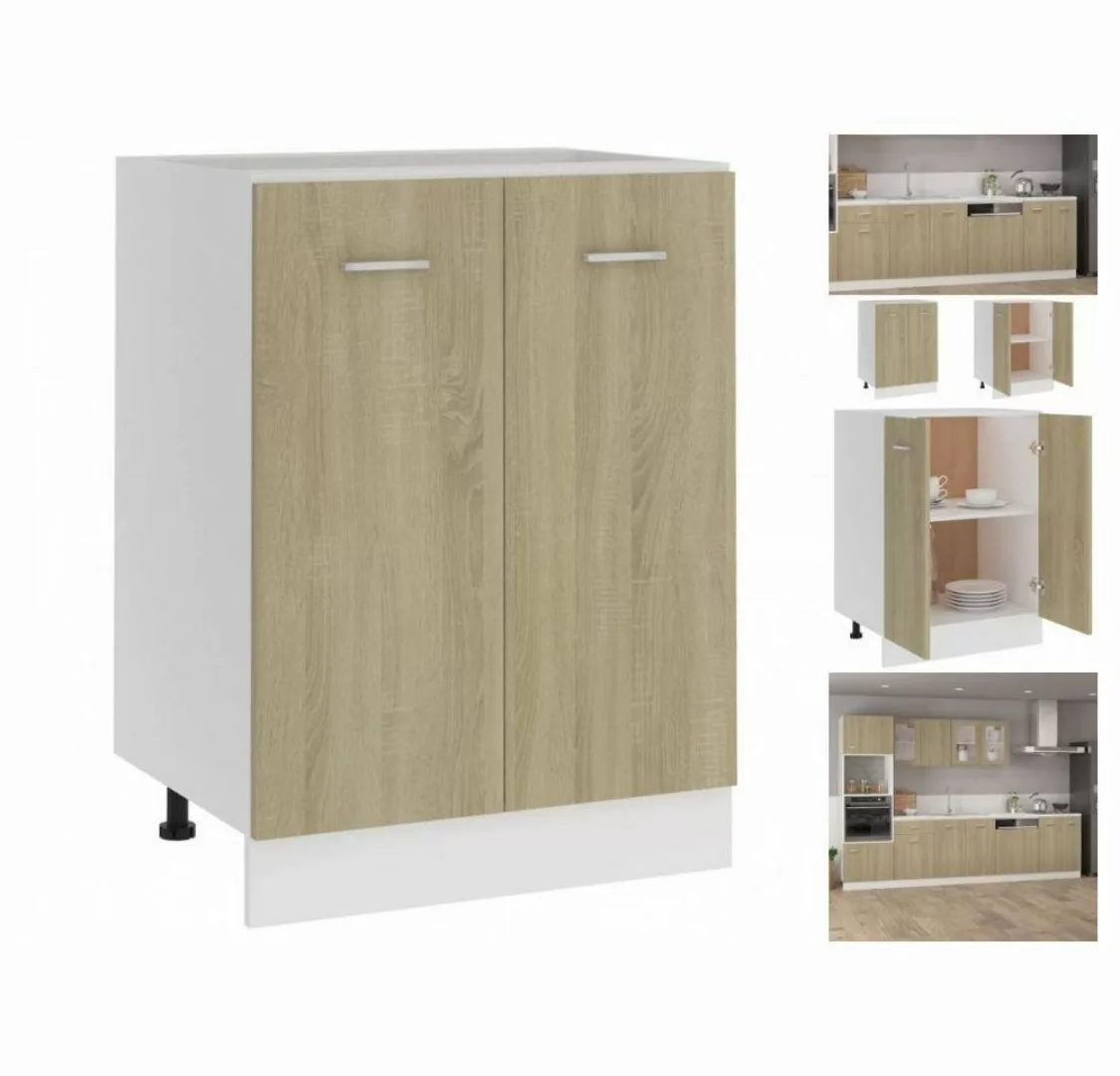 vidaXL Unterschrank Unterschrank Sonoma-Eiche 60x46x81,5 cm Spanplatte günstig online kaufen