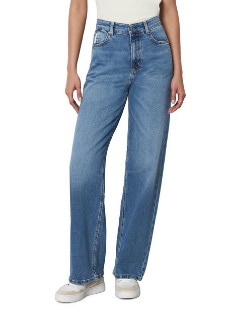 Marc O'Polo DENIM Weite Jeans aus Organic Cotton-Stretch günstig online kaufen
