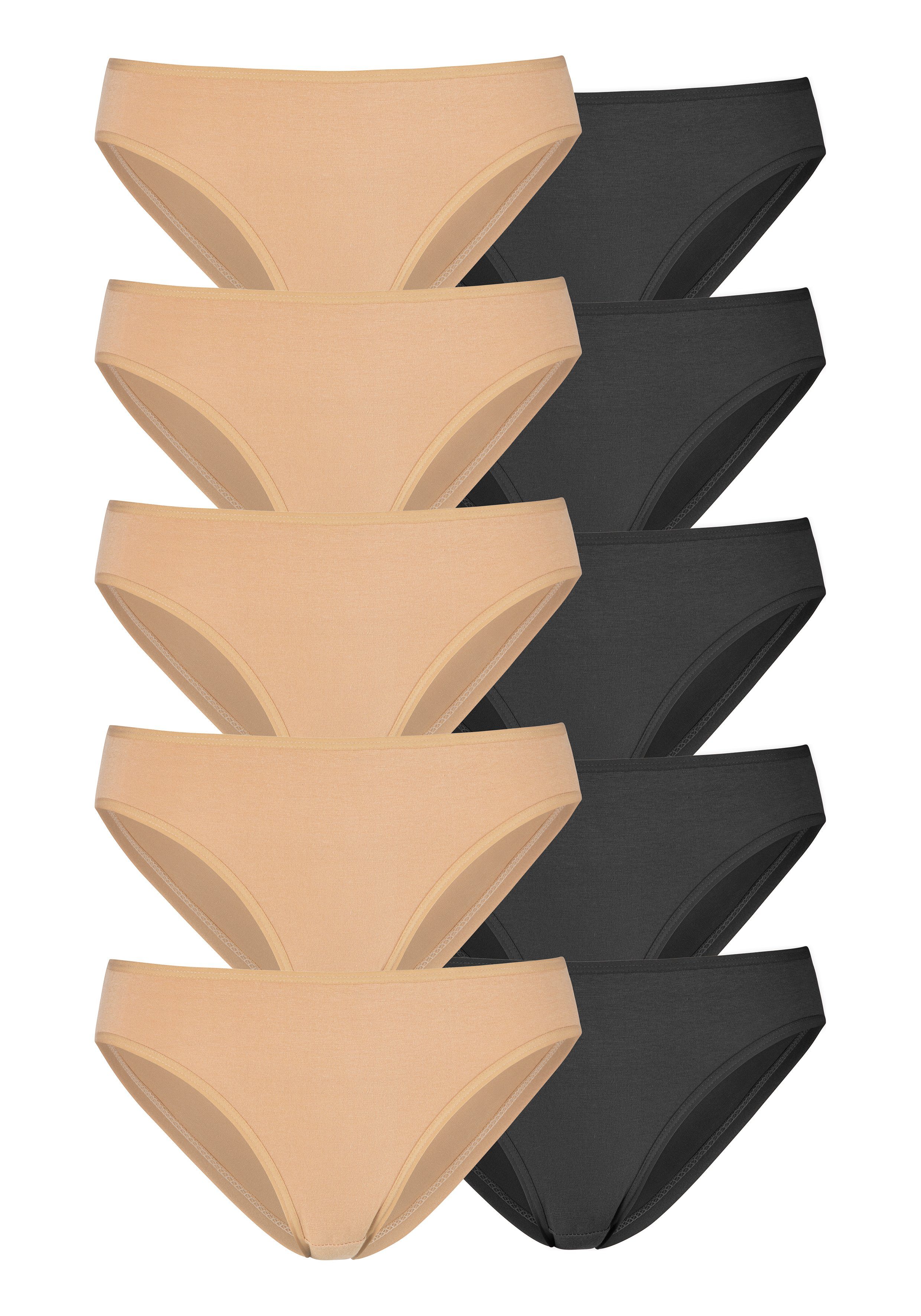 petite fleur Bikinislip, (10er-Pack), aus elastischer Baumwolle günstig online kaufen