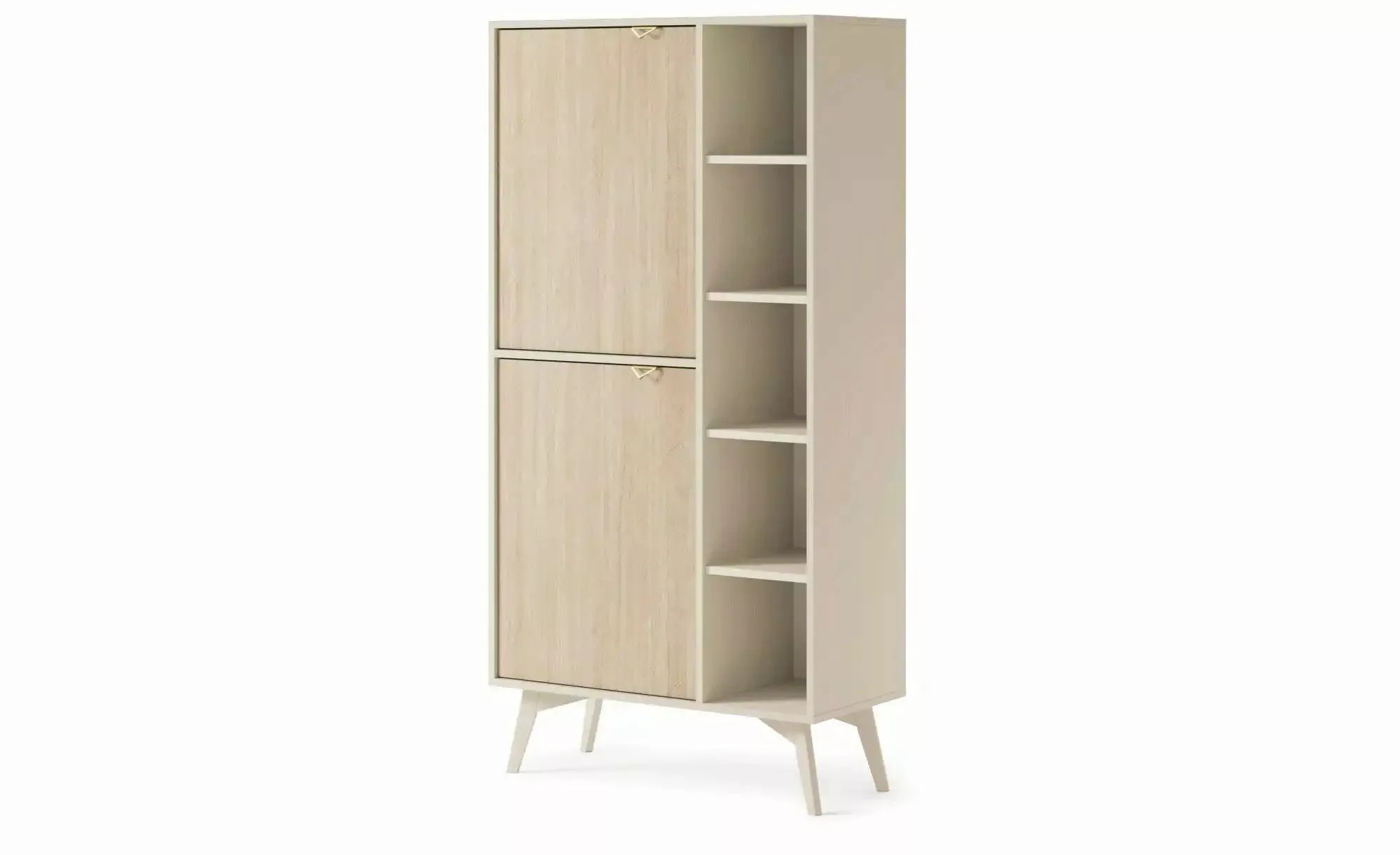Standregal  Firr ¦ beige ¦ Maße (cm): B: 80 H: 160 Regale > Standregale - H günstig online kaufen