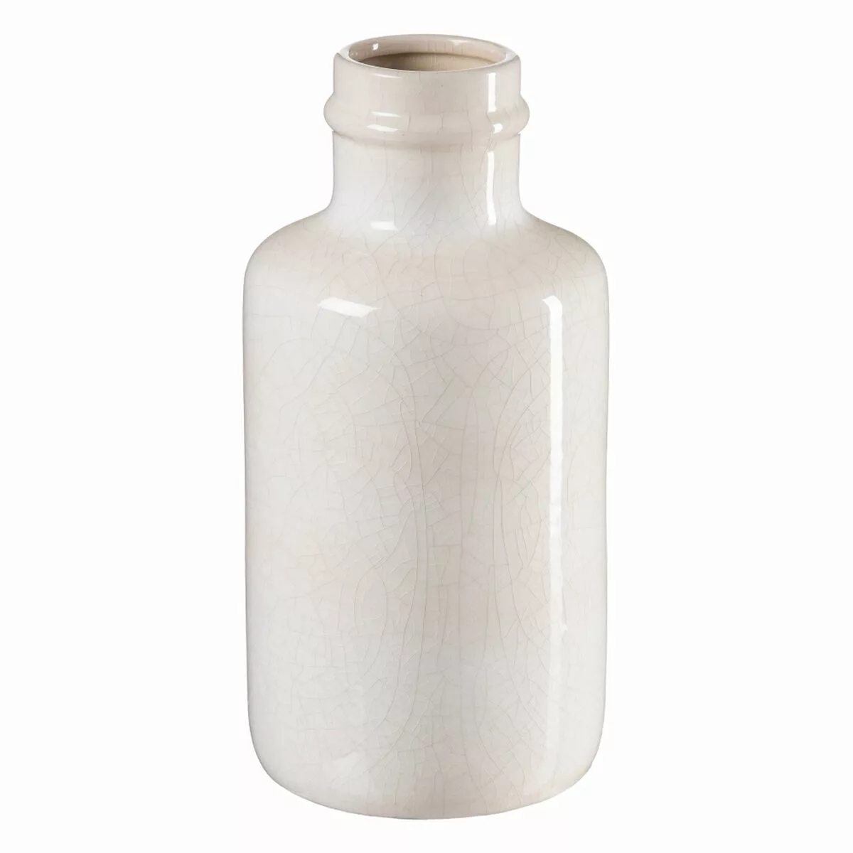 Vase Aus Keramik Beige 18 X 18 X 37 Cm günstig online kaufen