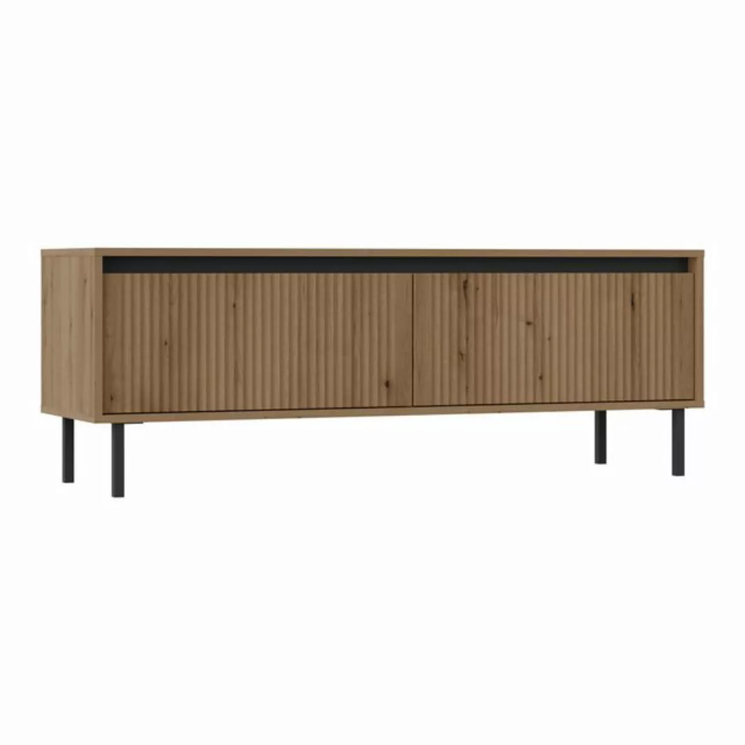 Furnix TV-Schrank Kersi Fernsehschrank Kabinett Sideboard mit zwei Schublad günstig online kaufen