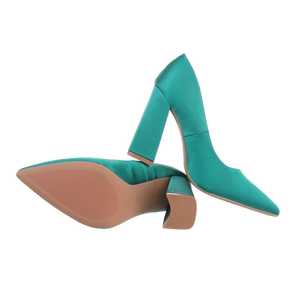 Ital-Design Damen Abendschuhe Elegant High-Heel-Pumps Blockabsatz günstig online kaufen