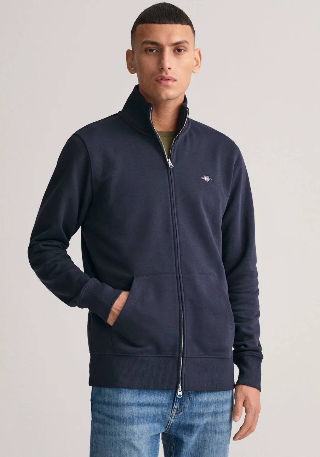 Gant Sweatjacke "REG SHIELD FULL ZIP SWEAT" günstig online kaufen