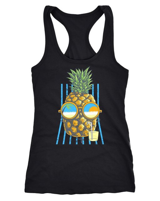 Neverless Tanktop Damen Tank-Top chilling Ananas Racerback günstig online kaufen