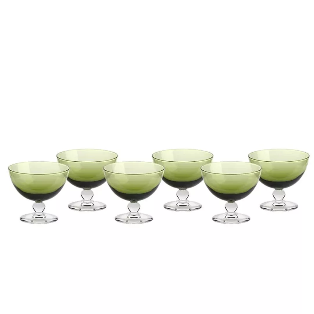 Eisschale Eisbecher Dessertschale 6er-Set grün Piccolo Colori 280ml Gelato günstig online kaufen
