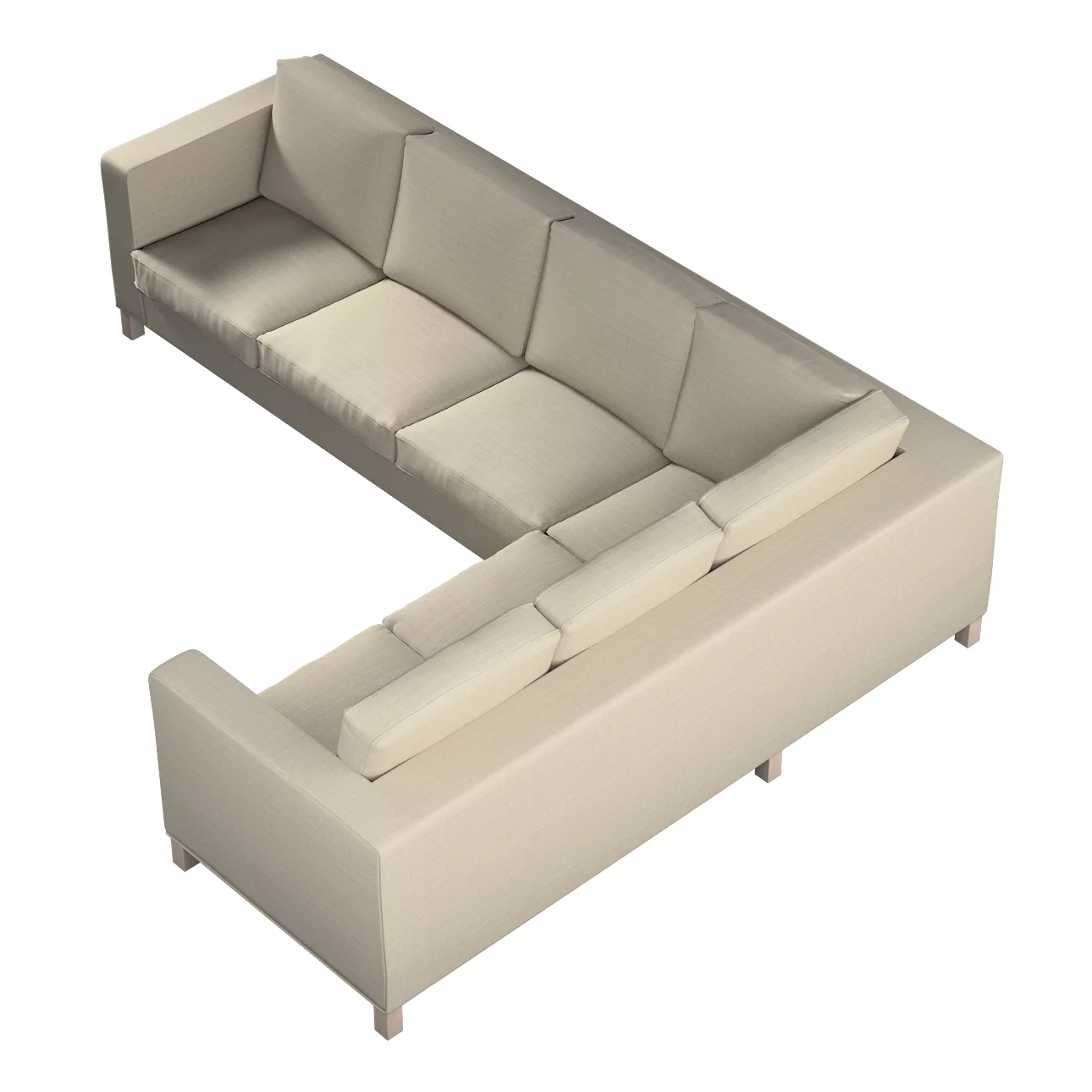 Bezug für Karlanda Sofa Ecke links, beige, 36cm x 30cm x 50cm, Living II (1 günstig online kaufen